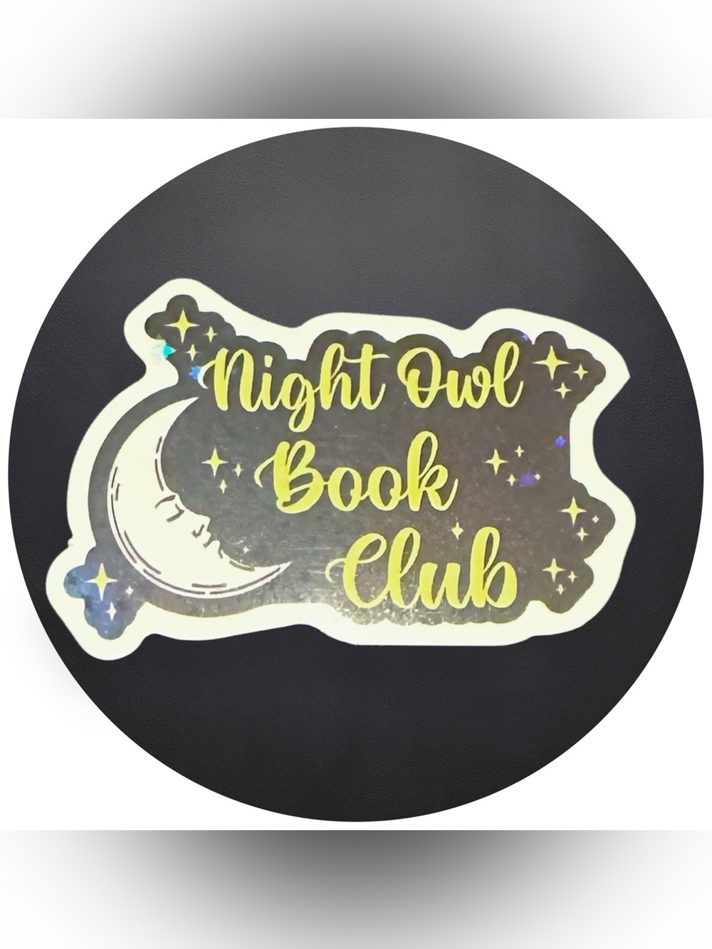 5 for $5 NIGHT OWL BOOK CLUB Vinyl Holographic Sticker